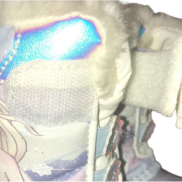Disney Frozen Snow Boots Toddler Light Up Fur Lined Character Size 5 - Picture 5 of 9